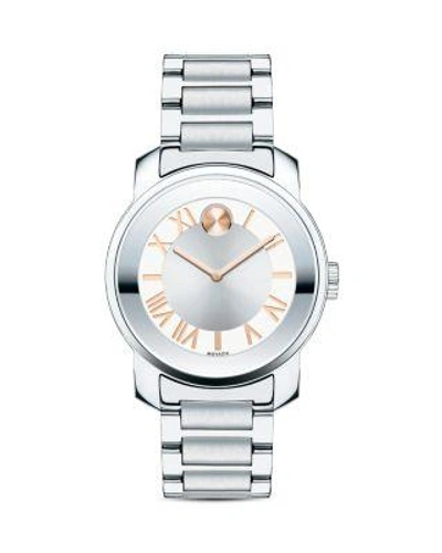 Movado Bold Luxe Stainless Steel Bracelet Watch/32mm In Silver/rose