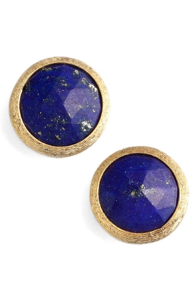 Marco Bicego 18k Yellow Gold Lapis Stud Earrings In Yellow Gold/ Lapis