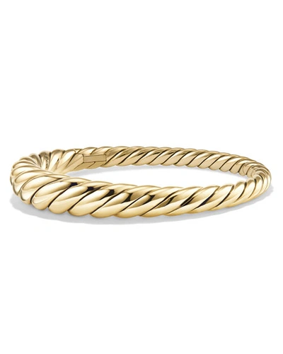 David Yurman 9.5mm Pure Form Large Cable Bracelet In 18k Gold