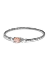 David Yurman Petite Wheaton Bracelet With Morganite And Diamonds