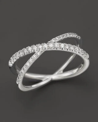 Roberto Coin 18k White Gold Diamond Crossover X Ring, .28 Ct. T.w.