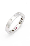 Roberto Coin 'symphony - Pois Moi' Ruby Band Ring In White Gold