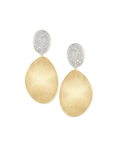 Marco Bicego Women's Lunaria Diamond & 18k Yellow Gold Large Drop Earrings In White/gold