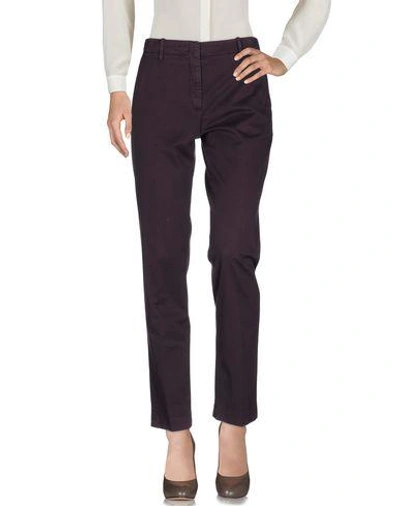 Incotex Casual Pants In Deep Purple