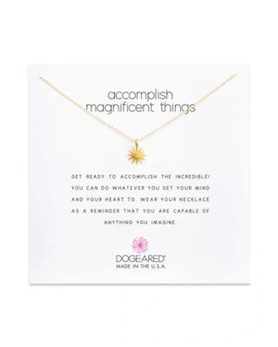 Dogeared Accomplish Magnificent Things Necklace, 16 In Gold