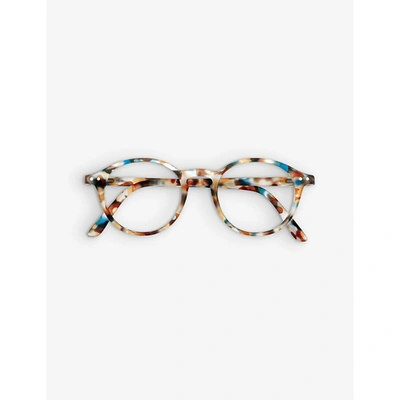 Izipizi Collection C Square Readers, 45mm In Blue Tortoise