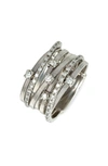 Marco Bicego Goa 18k White Gold And Diamond Ring, 0.4 Ct.