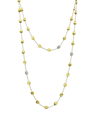 Marco Bicego Siviglia 18k Yellow Gold Necklace With Diamond Stations, 49.5