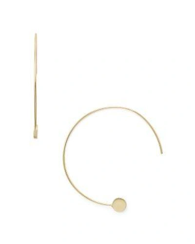 Jules Smith Amos Threader Hoop Earrings In Gold