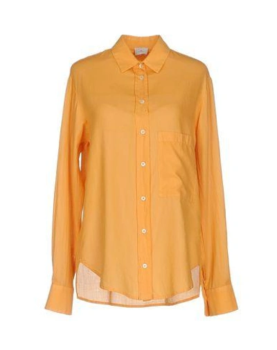 Peuterey Solid Color Shirts & Blouses In Orange