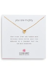 Dogeared You Are Mighty Pyramid Pendant Necklace In Gold