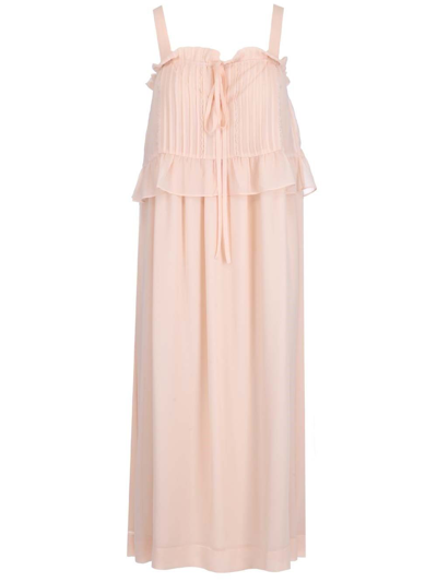 See By Chloé Dress In Beige Polyester