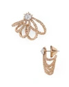 Alexis Bittar Orbital Cuff Earrings In Rose Gold