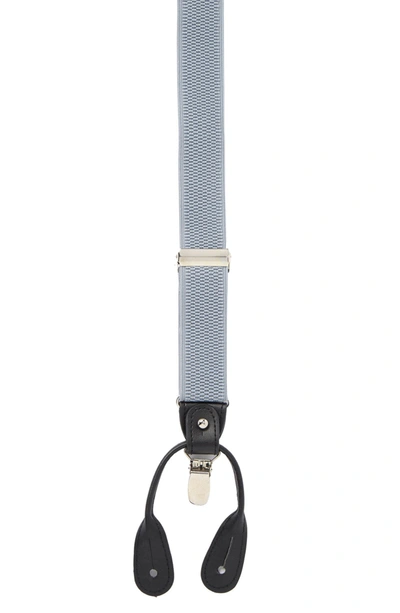 Ike Behar Ib Grey Texture Suspenders