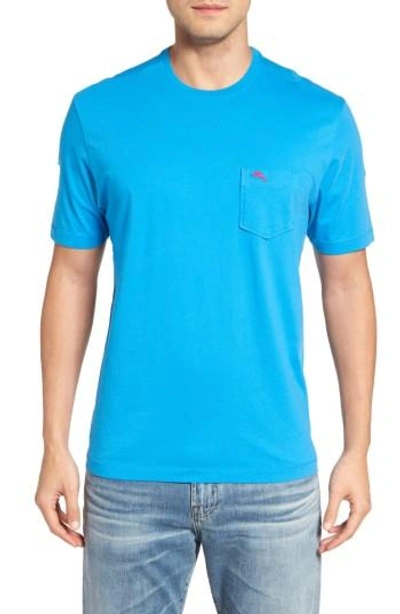 Tommy Bahama New Bali Sky Pima Cotton Pocket T-shirt In Download Blue