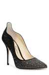 Jessica Simpson Wayva Pointed Toe Pump In Black/ Jet