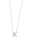 Bony Levy Icon Diamond Initial Pendant Necklace In 18k White Gold - K