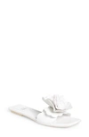Jeffrey Campbell Bloomsday Sandal In White Patent