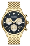 Movado Heritage Series Yellow Gold Stainless Steel Calendoplan Chronograph Watch