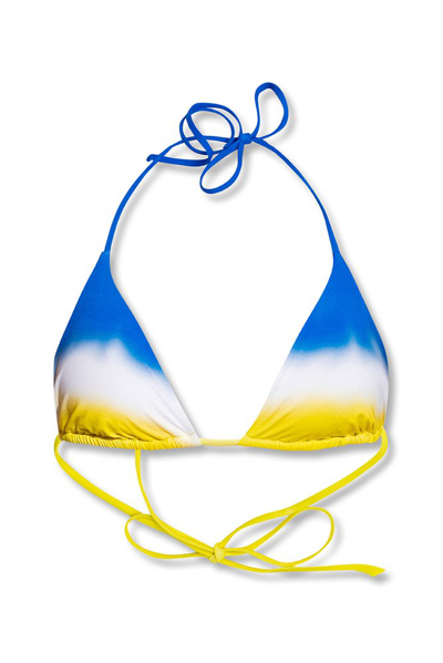 Dsquared2 Gradient Triangle Bikini Top In Blau