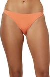 O'neill Flamenco Saltwater Solid Bikini Bottoms In Desert Flower