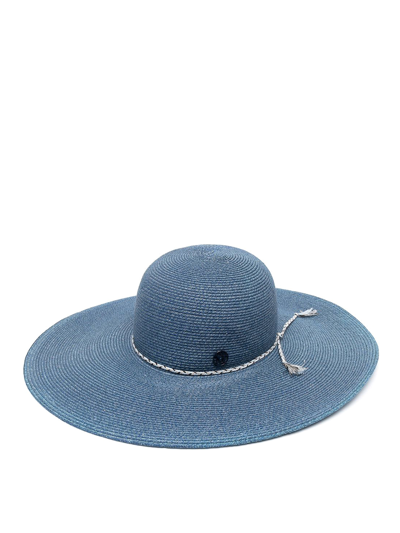 Maison Michel Eco-friendly Fabric Hat In Blue