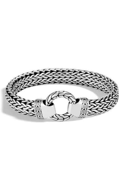 John Hardy Chain Classic Ring Clasp Sterling Silver Bracelet