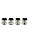 David Donahue Onyx Stud Set In Silver