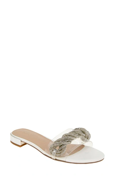 Bcbgeneration Darli Slide Sandal In Bright White/clear