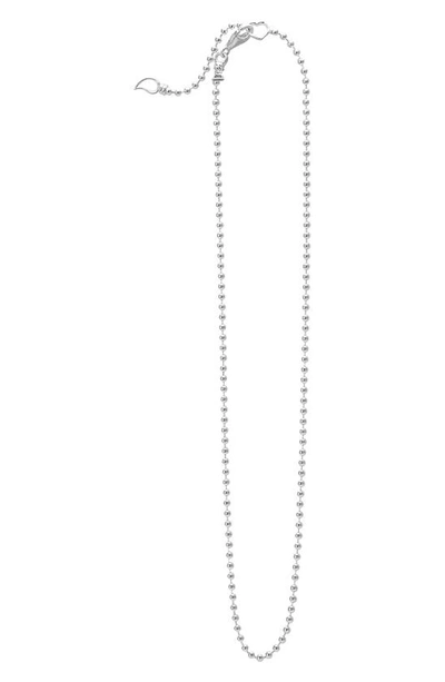 Lagos Ball Chain Necklace In Silver