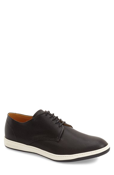 Giorgio Armani 'napier' Oxford Sneaker (men) In Black Leather | ModeSens