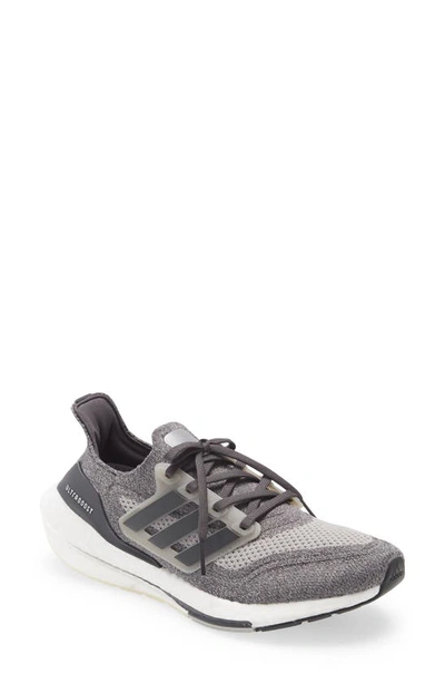 Adidas Originals Ultraboost 21 Running Shoe In Grey/ Grey/ Grey