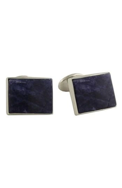 David Donahue Sterling Silver Cuff Links In Sodalite