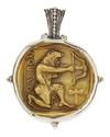 Konstantino Men's Sterling And Bronze Hercules Pendant In Silver