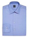 Ike Behar Twill Solid Regular Fit Dress Shirt In Blue