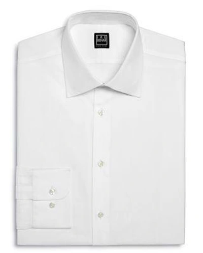 Ike Behar Twill Solid Regular Fit Dress Shirt In White