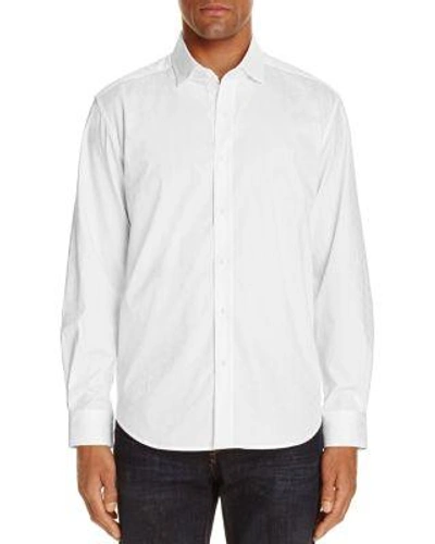 Robert Graham Deven Skull Jacquard Tailored Fit Button-down Shirt In White