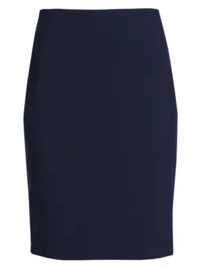 Elie Tahari Knee Length Skirt In Dark Blue