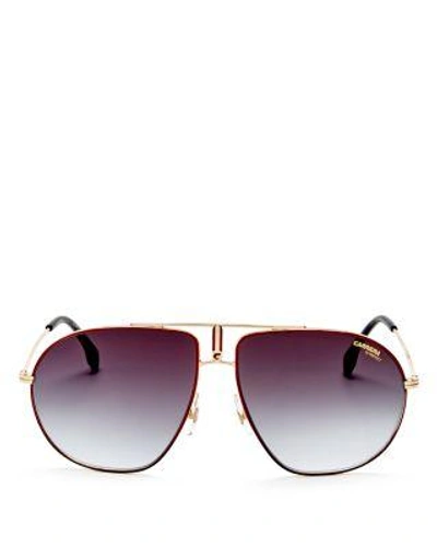 Carrera Men's Aviator Sunglasses, 62mm In Red/gold