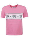 Chiara Ferragni Maxi Logomania T-shirt In Pink