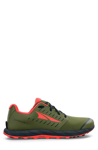 Altra Superior 5 Trail Running Shoe In Green