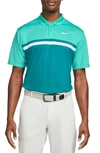 Nike Dri-fit Victory Golf Polo In Teal/ Spruce/ White/ White