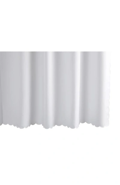 Matouk Diamond Pique Shower Curtain In White