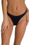Good American Better Cheeky Reversible Swim Bottoms In Black