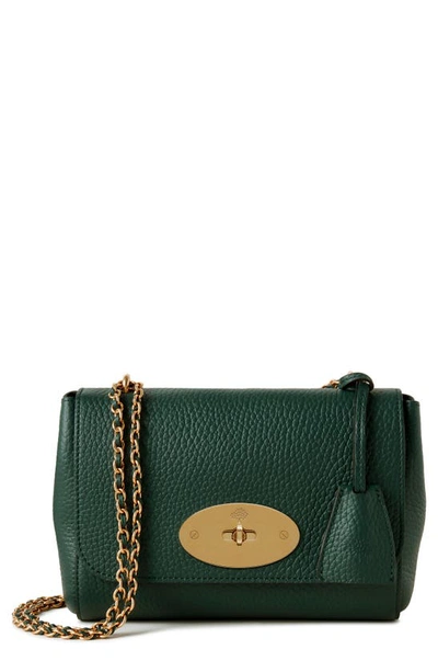 Mulberry Lily Heavy Grain Leather Convertible Shoulder Bag In  Green