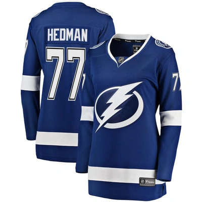 Fanatics Branded Victor Hedman Blue Tampa Bay Lightning Premier Breakaway Player Jersey