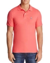 Psycho Bunny Short Sleeve Regular Fit Polo Shirt In Punch Pink