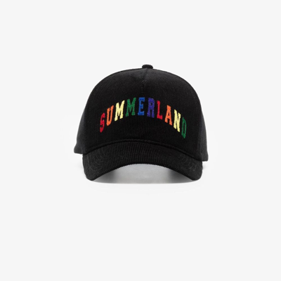 Nahmias Rainbow Summerland 灯芯绒棒球帽 In Black