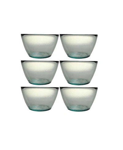 French Home Vintage-like Soup Bowl, Set Of 6 In Clear
