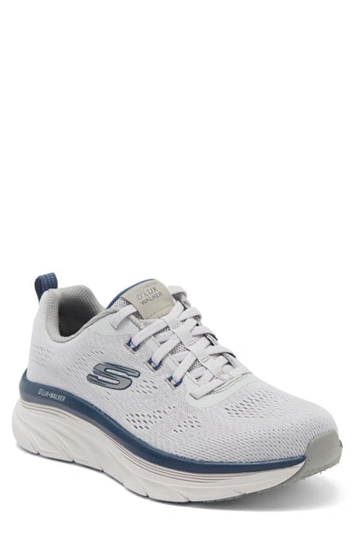 Skechers Men's Relaxed Fit D'lux Walker - Commuter Walking Sneakers From Finish Line In Gray